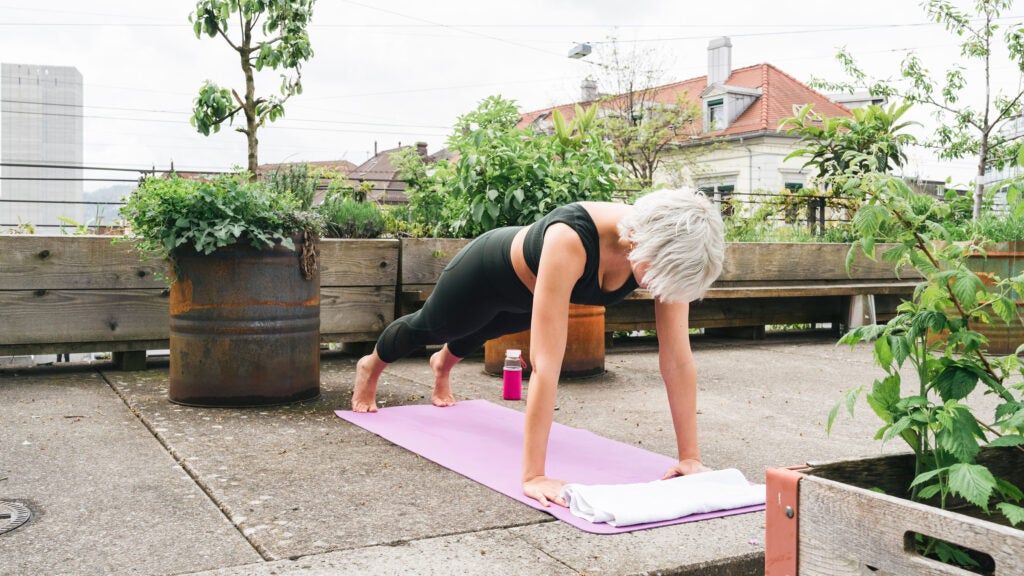This basic workout includes just 4 moves and requires no equipment