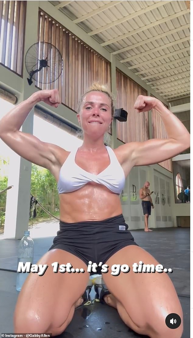 Unreal: Gabby Showcased Her Amazingly Chiseled Figure As She Flexed Her Muscles On Instagram On Saturday Proving To Her Followers That She Worked Hard