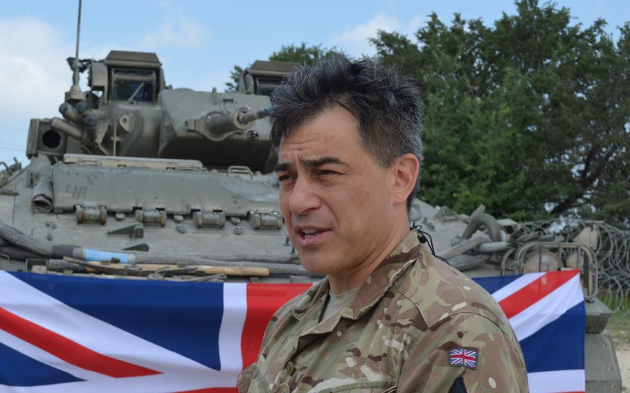 Maj. Gen. James Martin, Commander Of The British 3Rd Division, Discusses Participating In A Multinational Training Exercise Thursday, April 20, 2023, At Fort Hood, Texas.