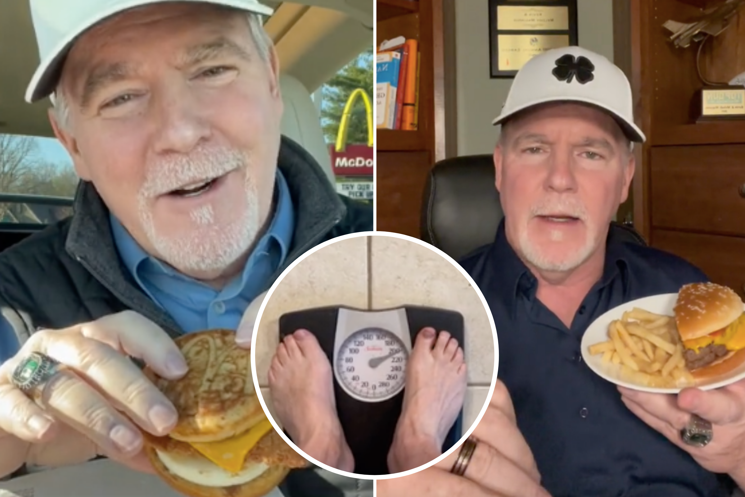 238-pound man starts eating McDonald's every day to lose weight