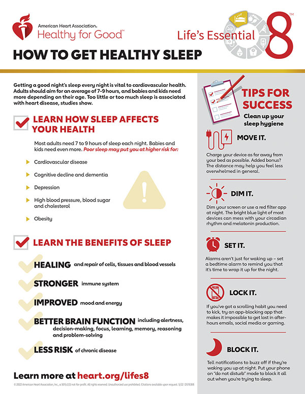 6 Steps To Better Sleep And Improved Heart Health