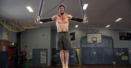 A challenging move for impressive upper body strength