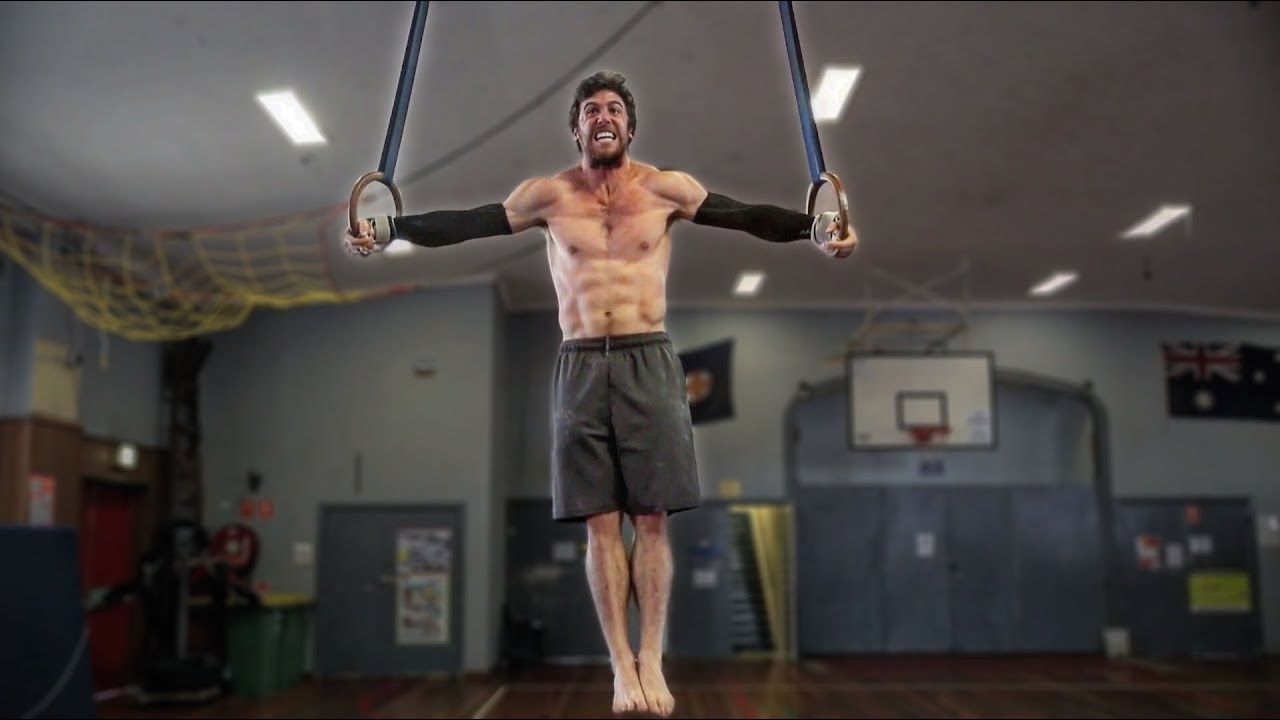 A challenging move for impressive upper body strength