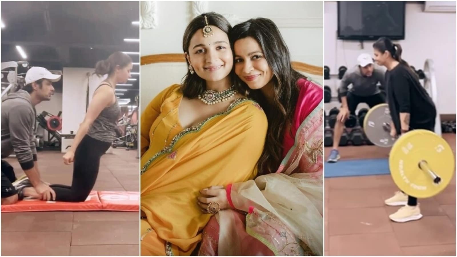 Alia Bhatt And Her Sister Shaheen Bhatt Work Hard At The Gym In A New Video, Get A Shoutout From Their Trainer.  Watch |  Health