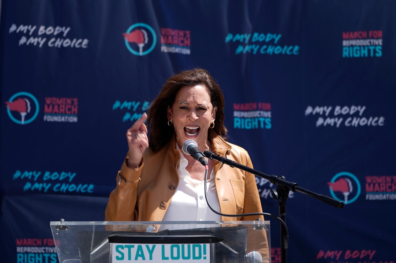 Kamala Harris rallies as High Court looks at abortion pill rules