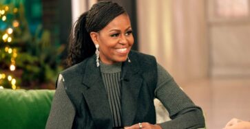 A photo of Michelle Obama smiling